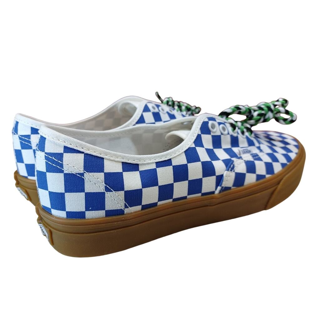 Vans Authentic Blue/Gum Checkerboard Womens Size 8.5 - Picture 3 of 9